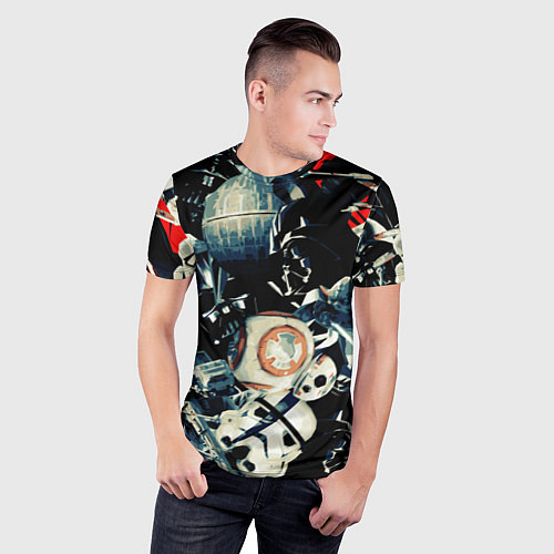Мужская спорт-футболка Звездные войны персонажи / 3D-принт – фото 3