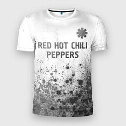 Футболка спортивная мужская Red Hot Chili Peppers - white gradient посередине, цвет: 3D-принт