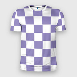 Футболка спортивная мужская Квадраты фиолетовые, цвет: 3D-принт