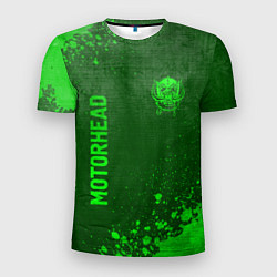 Футболка спортивная мужская Motorhead - green gradient вертикально, цвет: 3D-принт