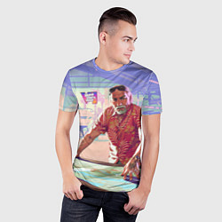 Футболка спортивная мужская GTA 6 Брайан Хедер, цвет: 3D-принт — фото 2
