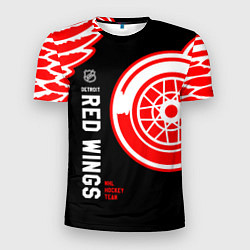 Футболка спортивная мужская Detroit Red Wings team, цвет: 3D-принт
