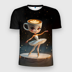 Футболка спортивная мужская Балерина Капучино, мем, Ballerina Cappuccina, цвет: 3D-принт