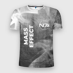 Футболка спортивная мужская Mass Effect - grey gradient вертикально, цвет: 3D-принт