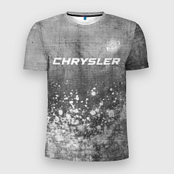 Футболка спортивная мужская Chrysler - grey gradient посередине, цвет: 3D-принт