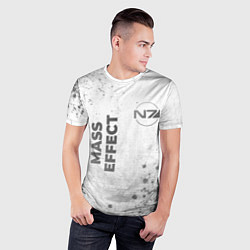 Футболка спортивная мужская Mass Effect - white gradient вертикально, цвет: 3D-принт — фото 2