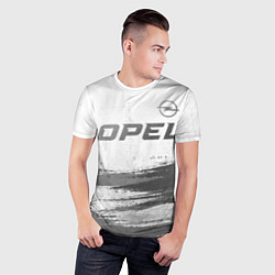 Футболка спортивная мужская Opel - white gradient посередине, цвет: 3D-принт — фото 2