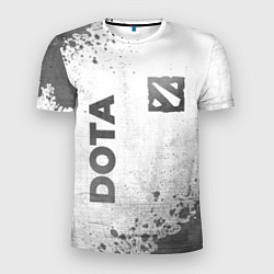 Мужская спорт-футболка Dota - white gradient вертикально