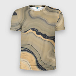 Футболка спортивная мужская Песочный мрамор, цвет: 3D-принт