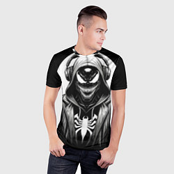 Футболка спортивная мужская Venom black, цвет: 3D-принт — фото 2