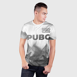 Футболка спортивная мужская PUBG - white gradient посередине, цвет: 3D-принт — фото 2