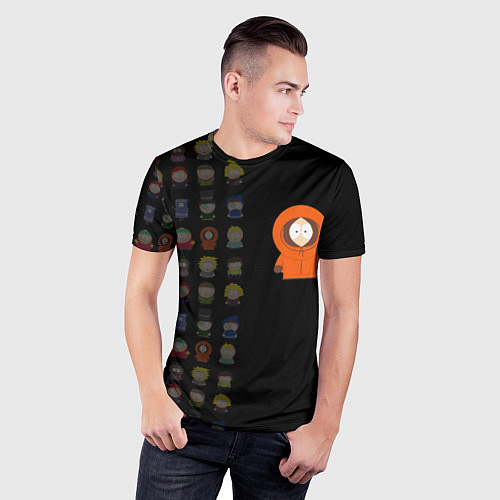 Мужская спорт-футболка Южного парка Кенни / 3D-принт – фото 3