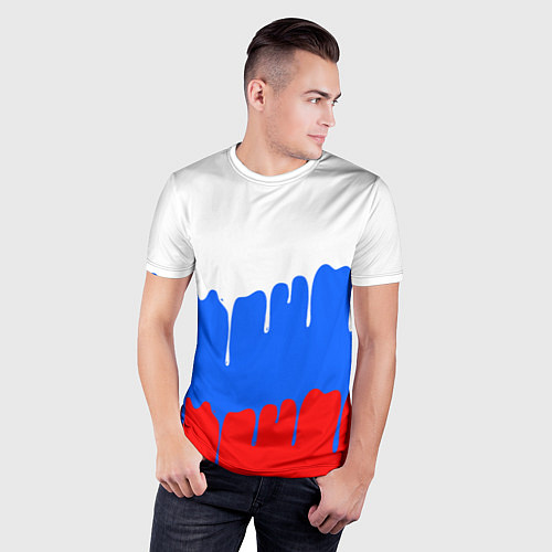 Мужская спорт-футболка Патриот - флаг / 3D-принт – фото 3