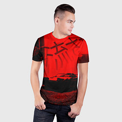 Футболка спортивная мужская Японский спорткар, цвет: 3D-принт — фото 2