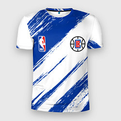 Мужская спорт-футболка Клипперс - синяя краска