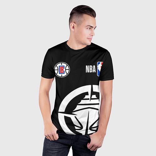 Мужская спорт-футболка Клипперс - НБА команда / 3D-принт – фото 3
