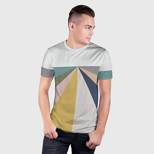 Мужская спорт-футболка Черное солнце красная луна / 3D-принт – фото 3