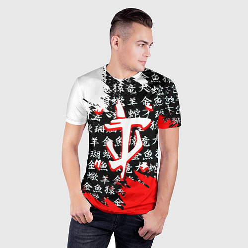 Мужская спорт-футболка Doom dark age japan / 3D-принт – фото 3