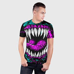 Футболка спортивная мужская Клыки венома, цвет: 3D-принт — фото 2