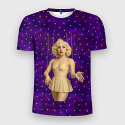 Футболка спортивная мужская Леди Гага марионетка, цвет: 3D-принт