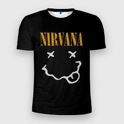 Футболка спортивная мужская Nirvana rock music, цвет: 3D-принт