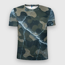 Футболка спортивная мужская Ледяной камуфляж, цвет: 3D-принт