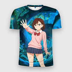 Футболка спортивная мужская Сиратори Айра - знак стоп, цвет: 3D-принт