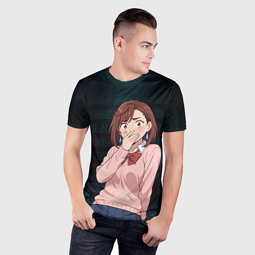 Мужская спорт-футболка Испуганная Сиратори Айра / 3D-принт – фото 3