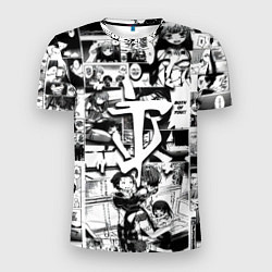 Футболка спортивная мужская Doom anime black, цвет: 3D-принт