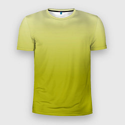 Мужская спорт-футболка Градиент лаймовый