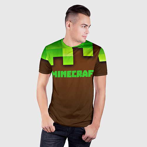Мужская спорт-футболка Minecraft forever / 3D-принт – фото 3