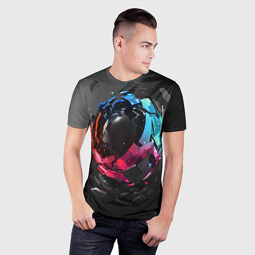 Мужская спорт-футболка Abstract graphics / 3D-принт – фото 3