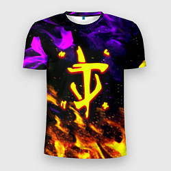 Мужская спорт-футболка Doom огненный стиль