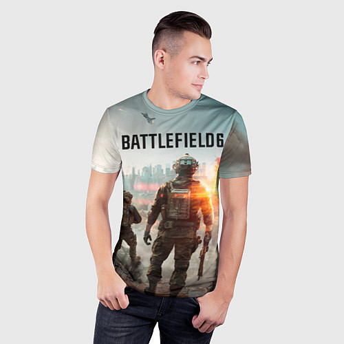 Мужская спорт-футболка Солдаты из Battlefield 6 / 3D-принт – фото 3