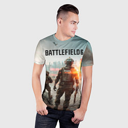 Футболка спортивная мужская Солдаты из Battlefield 6, цвет: 3D-принт — фото 2