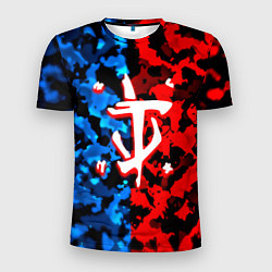 Футболка спортивная мужская Doom камуфляж текстура, цвет: 3D-принт