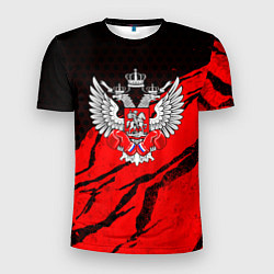 Футболка спортивная мужская Федерация бокса России - красный, цвет: 3D-принт