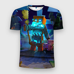 Мужская спорт-футболка Майнкрафт - шаман