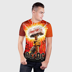 Футболка спортивная мужская Power up - ACDC, цвет: 3D-принт — фото 2