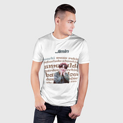 Футболка спортивная мужская Чимин - BTS, цвет: 3D-принт — фото 2