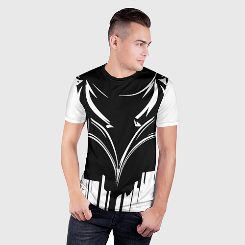 Мужская спорт-футболка Авиатор черный / 3D-принт – фото 3