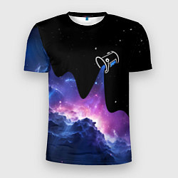 Футболка спортивная мужская Потеки космической краски, цвет: 3D-принт