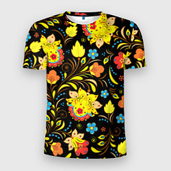 Футболка спортивная мужская Хохлома узор, цвет: 3D-принт