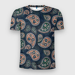 Мужская спорт-футболка Индийский деним