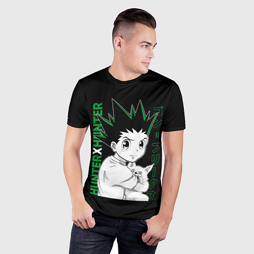 Мужская спорт-футболка Гон Фрикс Хантер х Хантер / 3D-принт – фото 3