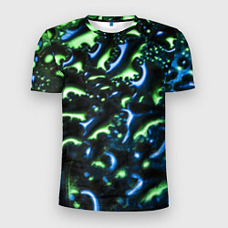 Мужская спорт-футболка Абстракция капли воды