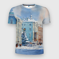 Футболка спортивная мужская Зимний Питер, цвет: 3D-принт
