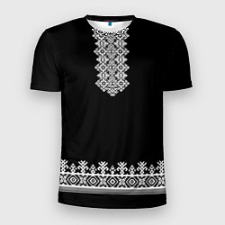 Футболка спортивная мужская Славянская вышиванка рубаха, цвет: 3D-принт