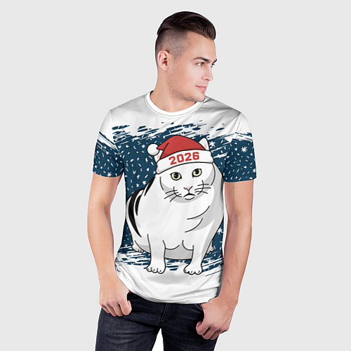 Мужская спорт-футболка Кот Бендер - 2026 / 3D-принт – фото 3