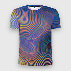 Футболка спортивная мужская Абстрактная рябь, цвет: 3D-принт